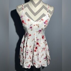 Forever 21 Floral Dress - Pink and White
